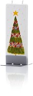 FLATYZ Flat Decorated Christmas Tree with Star - Sviečka