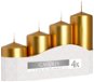 BISPOL Adventná Stupňovitá Metalická Zlatá 105 g/135 g/170 g/200 g - Sviečka