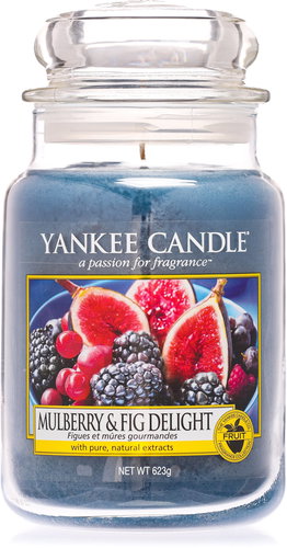 YANKEE CANDLE Classic Large Mulberry & Fig Delight 623g - Candle - Main image