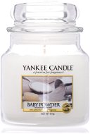 YANKEE CANDLE Classic Baby Powder, közepes méretű, 411 gramm - Gyertya