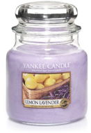 YANKEE CANDLE Classic Lemon Lavender, közepes méretű, 411 gramm - Gyertya