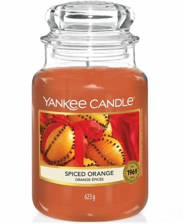 Yankee candle store spiced orange