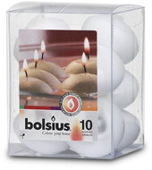 BOLSIUS plovoucí svíčka vosk bíla 4,5cm × 10 ks - Sada svíček
