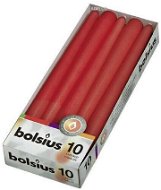 BOLSIUS parafínová svíčka červená 10 ks  - Svíčka