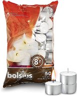 BOLSIUS čajové svíčky bílé 50 ks - Svíčka