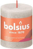 BOLSIUS rustikální svíčka šedý písok 80 × 68 mm - Svíčka