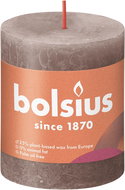 BOLSIUS rustikální svíčka taupe 80 × 68 mm - Svíčka
