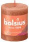 BOLSIUS rustikální svíčka rezavě růžová 80 × 68 mm - Svíčka