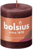 BOLSIUS rustikální svíčka sametově červená 80 × 68 mm - Svíčka