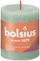 BOLSIUS rustikálna sviečka sivozelená 80 × 68 mm - Sviečka