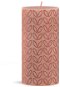 BOLSIUS rusztikus henger, ködös rózsaszín 130 × 68 mm - Gyertya