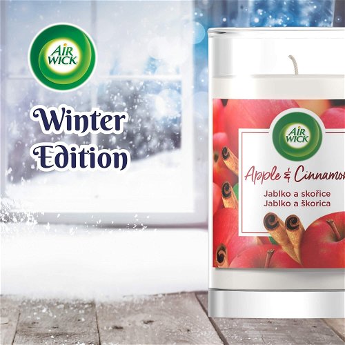 Air Wick Magic Winter Apple & Cinnamon bougie parfumée