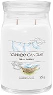 YANKEE CANDLE Signature üveg 2 kanóc Clean Cotton 567 g - Gyertya