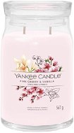 YANKEE CANDLE Signature üveg 2 kanóc Pink Cherry & Vanilla 567 g - Gyertya