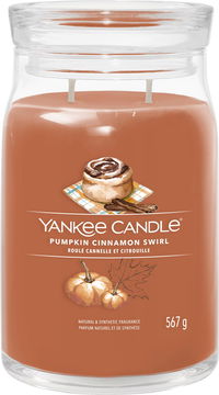 YANKEE CANDLE Signature Pumpkin Cinnamon Swirl 567 g, 2 kanóc
