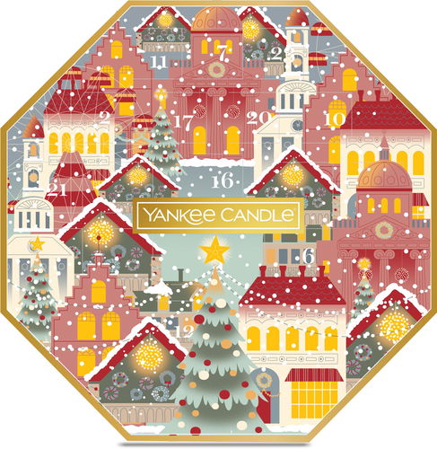 YANKEE CANDLE Adventi naptár 2024, koszorú, 24× 9,8g - Adventi naptár - Fő fotó