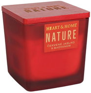 HEART & HOME Nature Red apple with star anise red 210 g - Candle