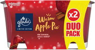 GLADE Warm Apple Pie duobalenie 2× 112 g - Sviečka