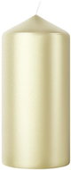 BOLSIUS Pillar Metallic White Silver 12 cm, 245 g - Candle