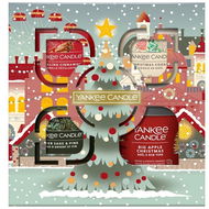 YANKEE CANDLE vánoční dárková sada 3× 27 g, 1× 121 g - Sada svíček