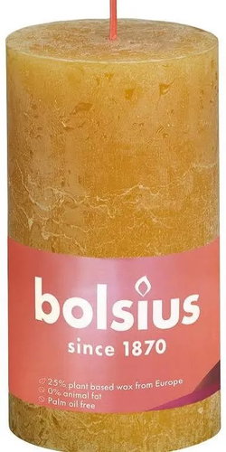 BOLSIUS Honeycomb Yellow 415 g - Candle - Main image