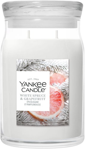 YANKEE CANDLE White Spruce & Grapefruit 567 g - Candle - Main image