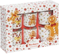 ATMOSPHERA Set of 6 Gingerbread-Scented Candles in a Glass Jar, 40g - Candle Set