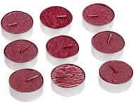ATMOSPHERA Set of 9 Glitter Tea Lights 12g, Red - Candle Set