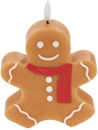 ATMOSPHERA LED Gingerbread Man Candle, 17cm, Brown - LED Candle