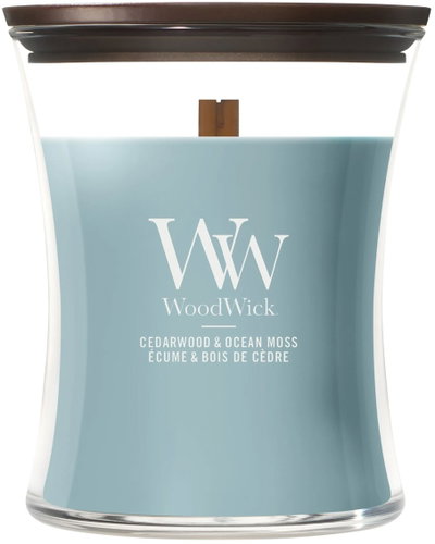 WOODWICK Cedarwood & Ocean Moss 275 g - Candle - Main image