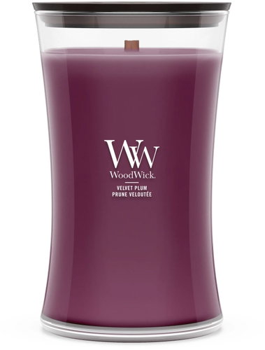 WOODWICK Velvet Plum 610 g - Candle - Main image