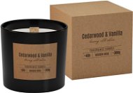 BISPOL Cedar Wood-vanilla with Wooden Wick 300g - Candle