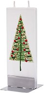 FLATYZ Green Christmas Tree & Red Balls 80 g - Sviečka