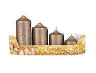 Nohel garden Taurus průměr 4,5 cm, výška 5, 7, 9 a 11 cm - Sada svíček