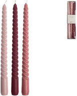 GUSTA Set 3 svíček Závit 20 cm starorůžová - Candle Set