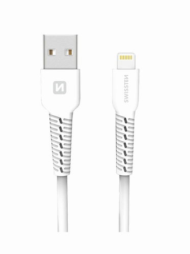Swissten dátový kábel lightning 1 m biely - Dátový kábel - Hlavný obrázok