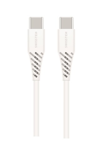 Swissten Data Cable USB-C / USB-C Power Delivery (100W) 2.5m White - Data Cable - Main image