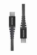 Swissten Kevlar USB-C / USB-C 1.5m antracit - Adatkábel