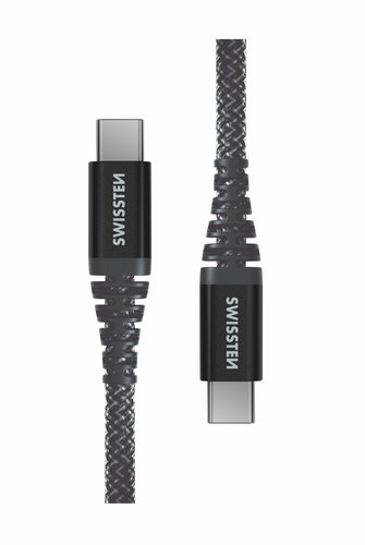 Swissten Kevlar USB-C / USB-C 1.5m anthrazit - Datenkabel - Hauptbild