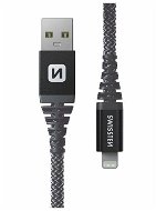 Swissten Kevlar USB / Lightning 1.5m antracit - Adatkábel
