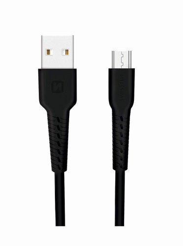 Swissten Data Cable Micro USB 1m Black - Data Cable - Main image