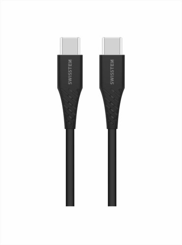 Swissten TPE-Kabel USB-C/USB-C Power Delivery 5 A (100 W) 2,5 m schwarz - Datenkabel - Hauptbild