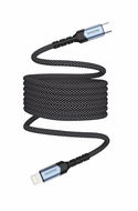 Swissten magnetický kabel samonavíjecí USB-C / Lightning 1 m - Datový kabel
