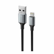 Swissten datový kabel Textile II USB / Lightning 1.5m černý - Datový kabel