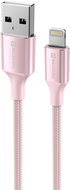 Swissten Data Cable Textile II USB / Lightning 1.5m pink - Data Cable