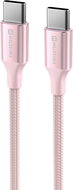 Swissten Data Cable Textile II USB-C / USB-C 1.5m pink - Data Cable