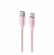 Swissten Data Cable Textile II USB-C / Lightning 1.5m pink - Data Cable
