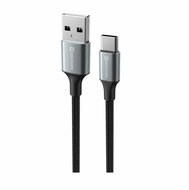 Swissten Data Cable Textile II USB/USB-C 1.5m black - Data Cable
