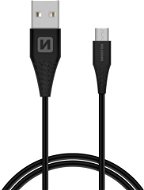 Swissten dátový kábel micro USB 1,5 m predĺžený konektor čierny - Dátový kábel