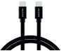 Swissten textile data cable USB-C/USB-C 2m black - Data Cable